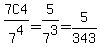 7C4%2F7%5E4+=+5%2F7%5E3+=+5%2F343