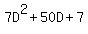 7D%5E2+%2B+50D+%2B+7