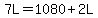 7L=1080%2B2L%29