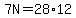 7N=28%2A12