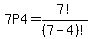 7P4=7%21%2F%287-4%29%21