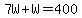 7W%2BW=400
