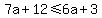 7a%2B12%3C=6a%2B3