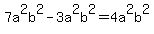 7a%5E2b%5E2-3a%5E2b%5E2=4a%5E2b%5E2