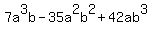 7a%5E3b-35a%5E2b%5E2%2B42ab%5E3