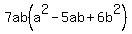 7ab%28a%5E2-5ab%2B6b%5E2%29