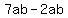 7ab+-+2ab
