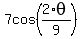 7cos%282%2Atheta%2F9%29
