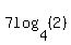 7log%284%2C%282%29%29