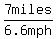 7miles%2F%226.6+mph%22