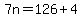 7n=126%2B4