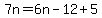 7n=6n-12%2B5