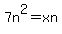 7n%5E2+=+xn