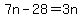 7n-28+=+3n