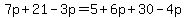 7p%2B21-3p=5%2B6p%2B30-4p