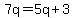 7q=5q%2B3