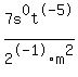 7s%5E0t%5E-5%2F2%5E-1m%5E2