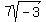 7sqrt%28-3%29