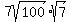7sqrt%28100%29%2Asqrt%287%29