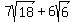 7sqrt%2818%29+%2B+6sqrt%286%29