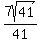 7sqrt%2841%29%2F41