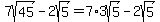 7sqrt%2845%29-+2sqrt%285%29=7%2A3sqrt%285%29-2sqrt%285%29