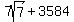 7sqrt%287%29%2B3584