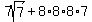 7sqrt%287%29%2B8%2A8%2A8%2A7