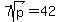 7sqrt%28p%29+=+42