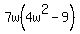 7w%284w%5E2-9%29