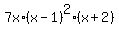 7x%2A%28x-1%29%5E2%2A%28x%2B2%29