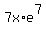 7x%2Ae%5E7