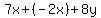 7x%2B%28-2x%29%2B8y