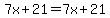 7x%2B21=7x%2B21