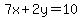 7x%2B2y=10