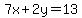 7x%2B2y=13