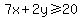 7x%2B2y%3E=20