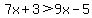 7x%2B3%3E9x-5