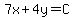 7x%2B4y=C
