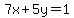 7x%2B5y=1