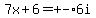 7x%2B6=%22%2B-%226i