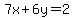7x%2B6y=2