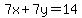 7x%2B7y=14