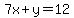 7x%2By=12