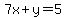 7x%2By=5