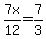 7x%2F12=7%2F3