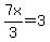 7x%2F3=3