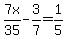 7x%2F35-3%2F7=1%2F5