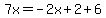 7x=-2x%2B2%2B6