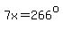 7x=266%5Eo